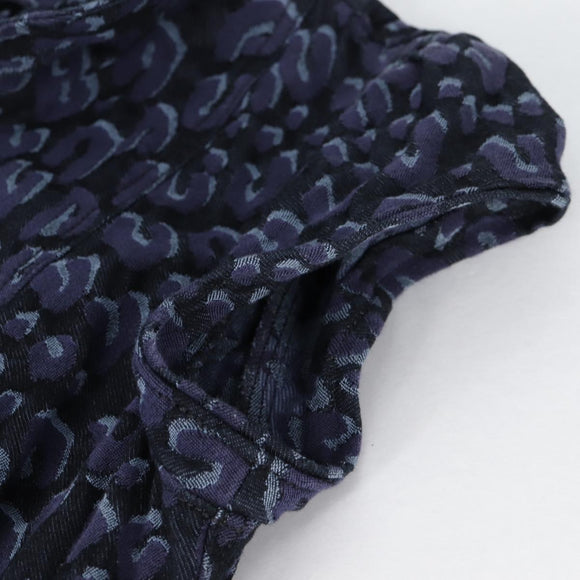 LOUIS VUITTON One Piece Shirt Denim Navy LV Auth 137475M