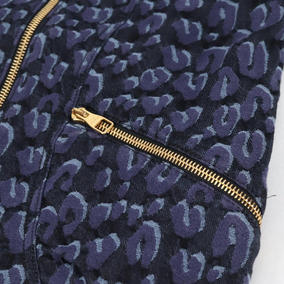 LOUIS VUITTON One Piece Shirt Denim Navy LV Auth 137475M