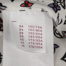 LOUIS VUITTON Blouse Shirt Silk White LV Auth 137476M-12