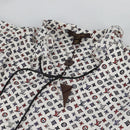 LOUIS VUITTON Blouse Shirt Silk White LV Auth 137476M-4