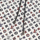 LOUIS VUITTON Blouse Shirt Silk White LV Auth 137476M-8