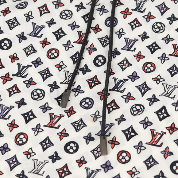 LOUIS VUITTON Blouse Shirt Silk White LV Auth 137476M