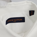 LOUIS VUITTON Printed Shirt And Tie Shirt Cotton White LV Auth 137477M-17