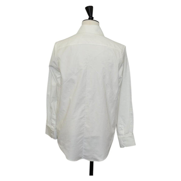 LOUIS VUITTON Printed Shirt And Tie Shirt Cotton White LV Auth 137477M