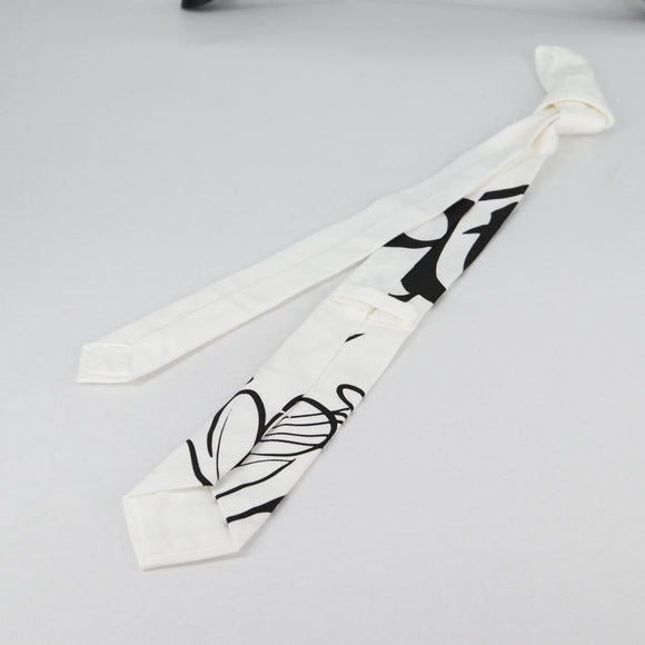 LOUIS VUITTON Printed Shirt And Tie Shirt Cotton White LV Auth 137477M