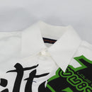LOUIS VUITTON Printed Shirt And Tie Shirt Cotton White LV Auth 137477M-5