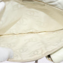 CHANEL COCO Mark Cambon Line Shoulder Bag Leather White Silver CC Auth 137480-11