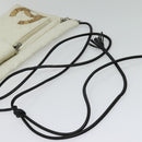 CHANEL COCO Mark Cambon Line Shoulder Bag Leather White Silver CC Auth 137480-7