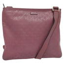GUCCI GG Implementation Shoulder Bag PVC Pink Gold 201446 Auth 137486-1