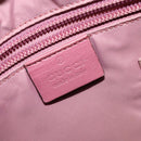 GUCCI GG Implementation Shoulder Bag PVC Pink Gold 201446 Auth 137486-18