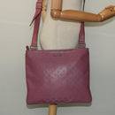 GUCCI GG Implementation Shoulder Bag PVC Pink Gold 201446 Auth 137486-21