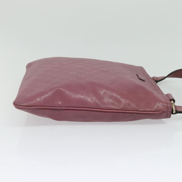 GUCCI GG Implementation Shoulder Bag PVC Pink Gold 201446 Auth 137486