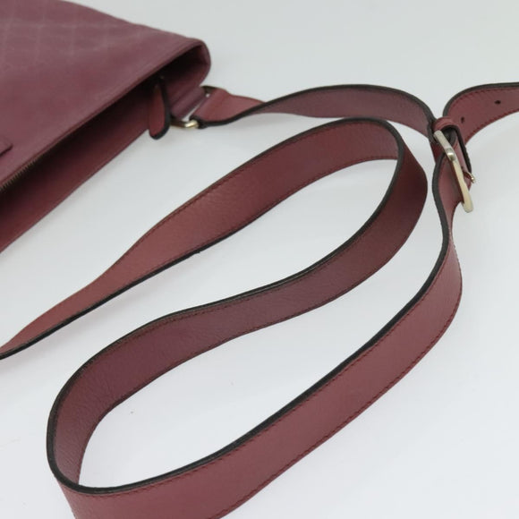 GUCCI GG Implementation Shoulder Bag PVC Pink Gold 201446 Auth 137486