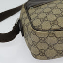 GUCCI GG Supreme Shoulder Bag PVC Beige Gold 114291 Auth 137489-9