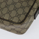 GUCCI GG Supreme Shoulder Bag PVC Beige Gold 114291 Auth 137489-16