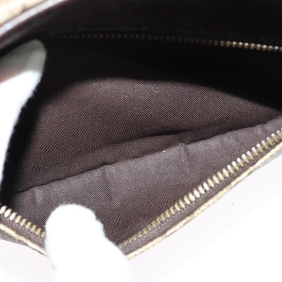 GUCCI GG Supreme Shoulder Bag PVC Beige Gold 114291 Auth 137489