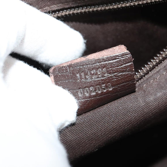 GUCCI GG Supreme Shoulder Bag PVC Beige Gold 114291 Auth 137489