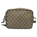 GUCCI GG Supreme Shoulder Bag PVC Beige Gold 114291 Auth 137489-2