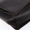 GUCCI Bamboo Shoulder Bag Leather Dark Brown 001 3243 Auth 137491-15