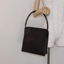 GUCCI Bamboo Shoulder Bag Leather Dark Brown 001 3243 Auth 137491-23
