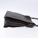 GUCCI Bamboo Shoulder Bag Leather Dark Brown 001 3243 Auth 137491-3