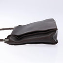 GUCCI Bamboo Shoulder Bag Leather Dark Brown 001 3243 Auth 137491-4