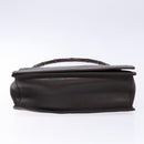 GUCCI Bamboo Shoulder Bag Leather Dark Brown 001 3243 Auth 137491-5