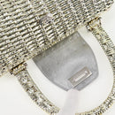 Salvatore Ferragamo Gancini Hand Bag Rattan Gold Auth 137497SAV-10