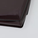 Salvatore Ferragamo Vala Chain Shoulder Bag Patent Purple Gold Auth 137501-13