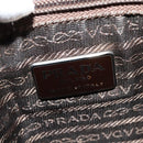 PRADA Hand Bag Patent leather Beige Auth 137502-18