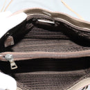 PRADA Hand Bag Patent leather Beige Auth 137502-10