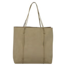 PRADA Hand Bag Patent leather Beige Auth 137502-13