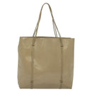 PRADA Hand Bag Patent leather Beige Auth 137502-2