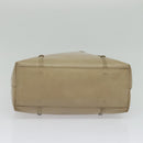 PRADA Hand Bag Patent leather Beige Auth 137502-5