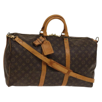 LOUIS VUITTON Monogram Keepall Bandouliere 50 Boston Bag M41416 LV Auth 137509