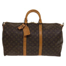 LOUIS VUITTON Monogram Keepall Bandouliere 50 Boston Bag M41416 LV Auth 137509-13