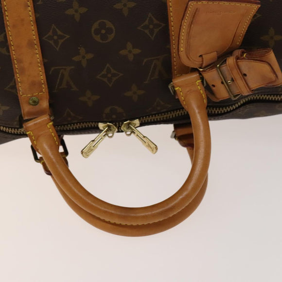 LOUIS VUITTON Monogram Keepall Bandouliere 50 Boston Bag M41416 LV Auth 137509
