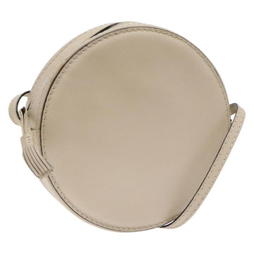 BOTTEGA VENETA Shoulder Bag Leather Beige Gold Auth 137511