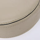 BOTTEGA VENETA Shoulder Bag Leather Beige Gold Auth 137511-14