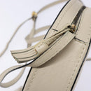 BOTTEGA VENETA Shoulder Bag Leather Beige Gold Auth 137511-10