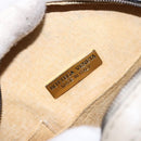 BOTTEGA VENETA Shoulder Bag Leather Beige Gold Auth 137511-17