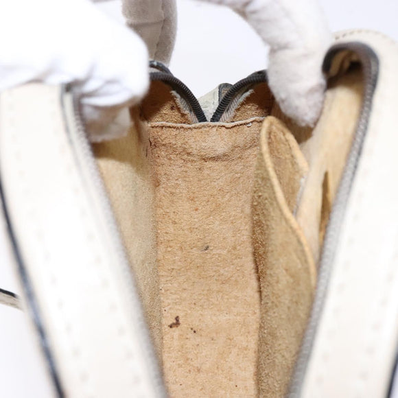 BOTTEGA VENETA Shoulder Bag Leather Beige Gold Auth 137511