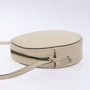 BOTTEGA VENETA Shoulder Bag Leather Beige Gold Auth 137511-4