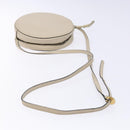 BOTTEGA VENETA Shoulder Bag Leather Beige Gold Auth 137511-7