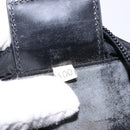PRADA Shoulder Bag Nylon Black Silver Auth 137512-20