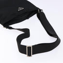 PRADA Shoulder Bag Nylon Black Silver Auth 137512-7