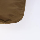 PRADA Shoulder Bag Nylon Brown Silver Auth 137514-17