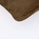 PRADA Shoulder Bag Nylon Brown Silver Auth 137514-18