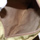 PRADA Shoulder Bag Nylon Brown Silver Auth 137514-9