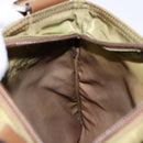 PRADA Shoulder Bag Nylon Brown Silver Auth 137514-22